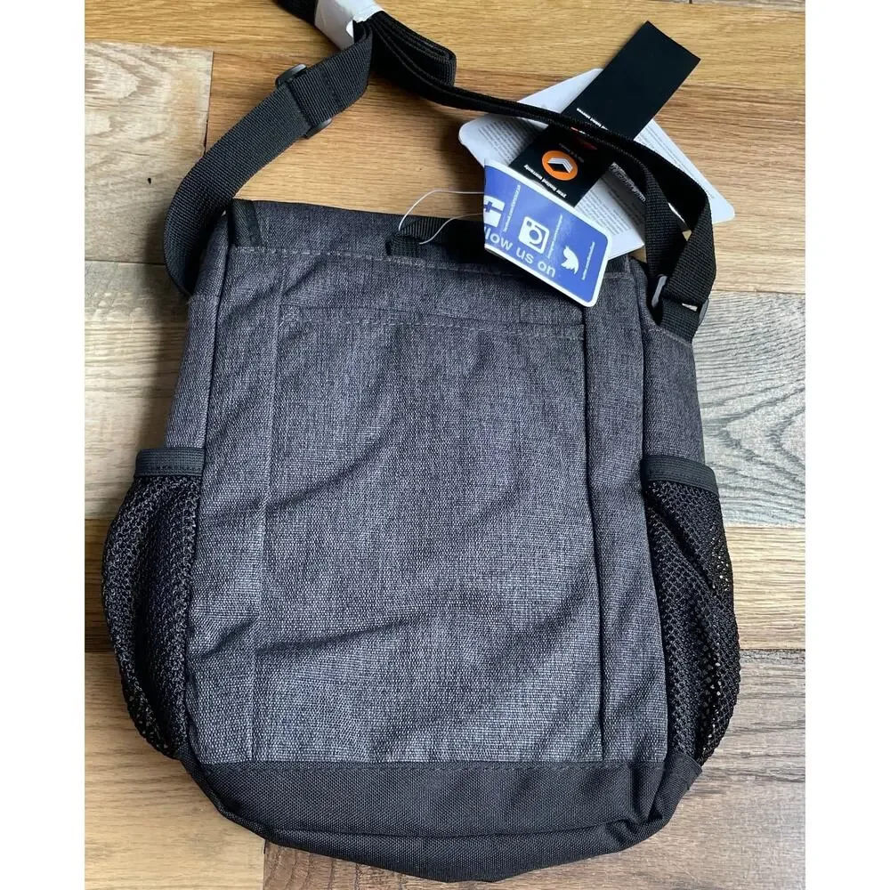 SWISSGEAR 2365 Heather Gray Vertical Boarding Crossbody Travel Bag NWT